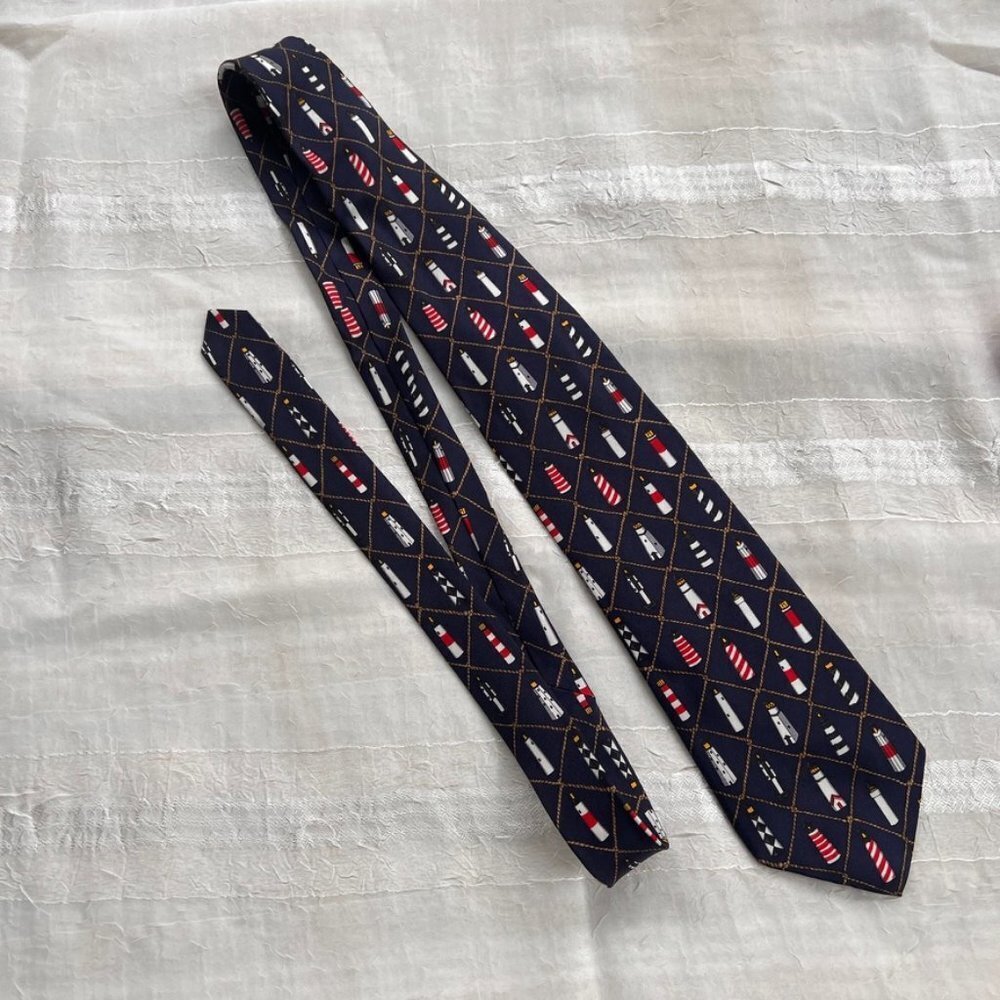 Alynn 100% Silk Necktie Sentinels by Eric Holch